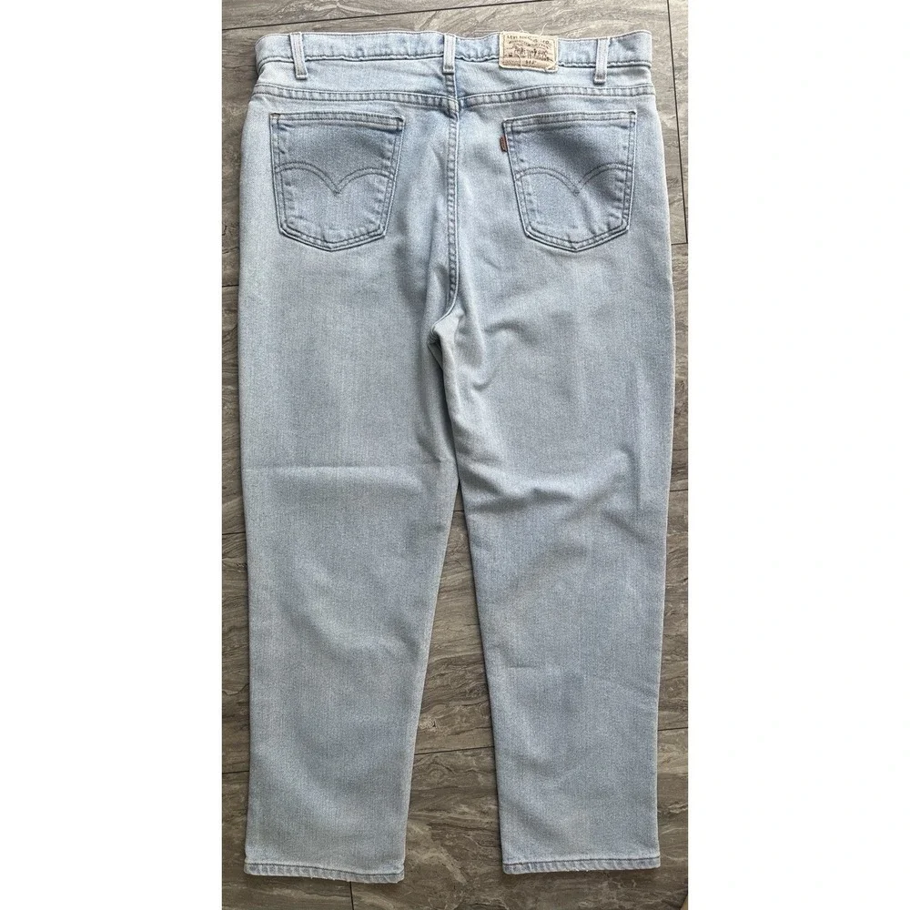 Vintage Levis Jeans Mens 38x29 Blue Denim 554 Orange Tab Light Wash American 90s